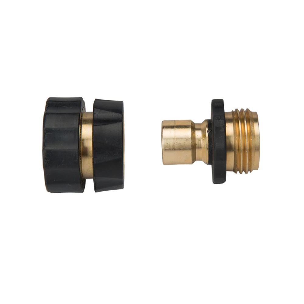 Garden hydraulic water brass quick coupling hose connector