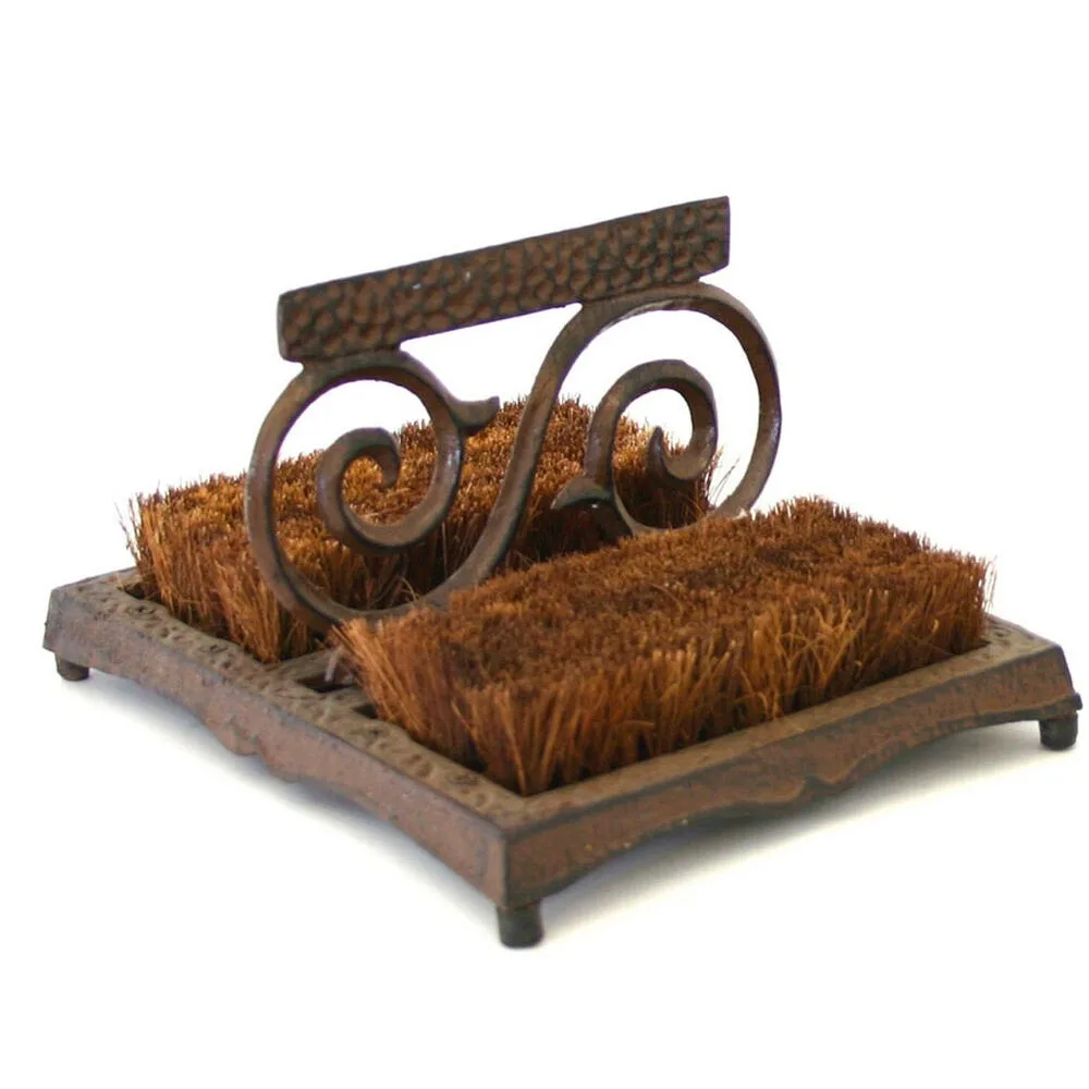 Best Old Fashioned Outdoor Garden Muddy Homemade Mat Cast Iron Welly Shoe Boot Brush Scraper Puller