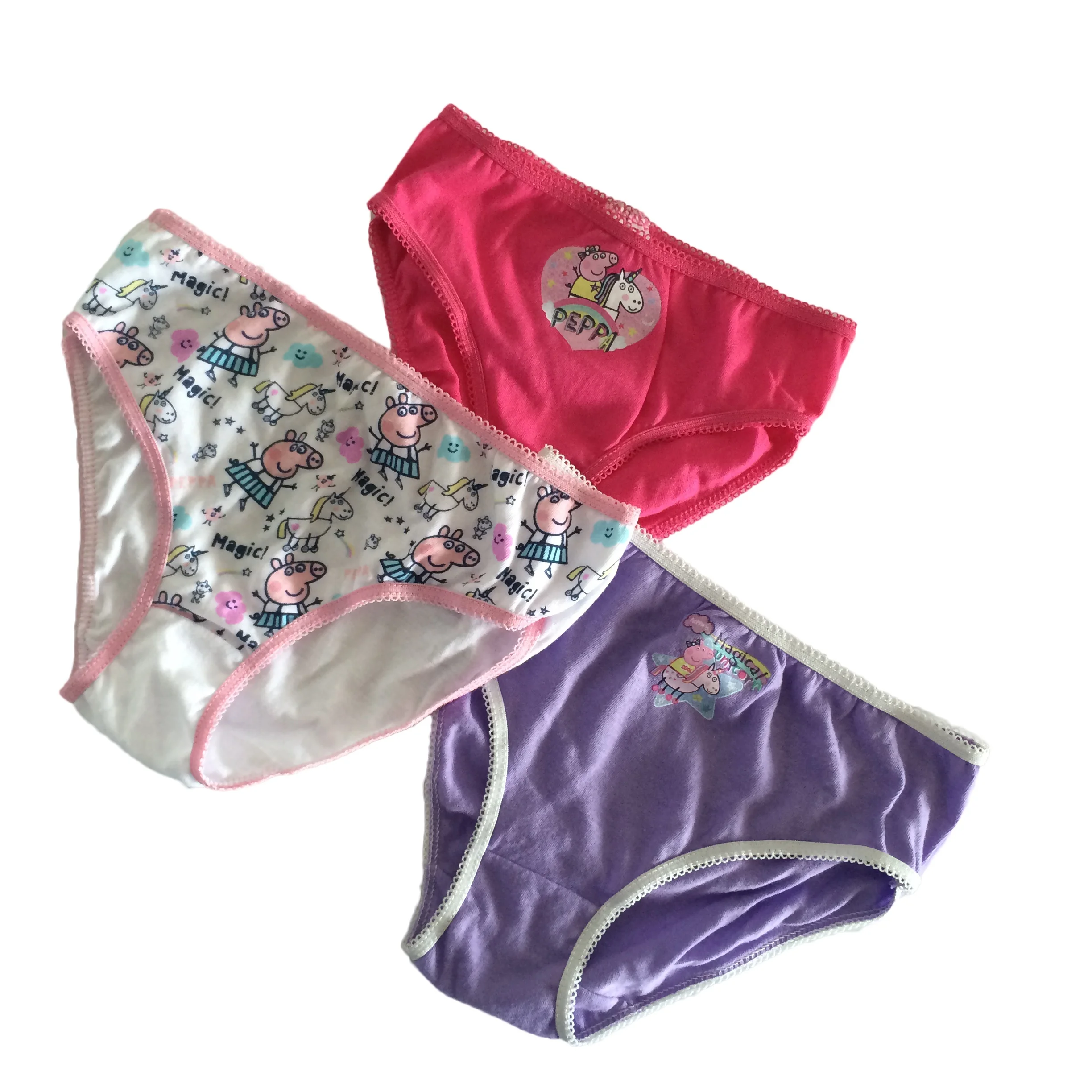 
Three packs Girls Kids Lovely Shorts Briefs boxer china supplier ropa interior mujer peggie pig kids underwesar fashion pig 