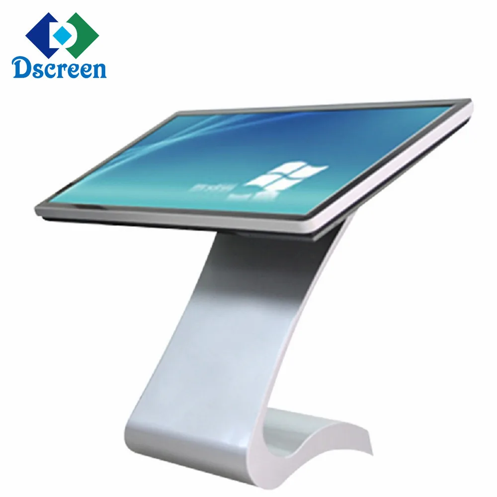 Connect with wifi table screen kiosk query information play game take photo Z table digital signage for center