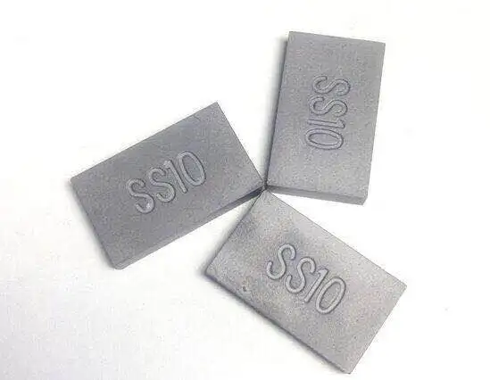 Tungsten Carbide SS10 tips for Lime Stone cutting 20X12X3