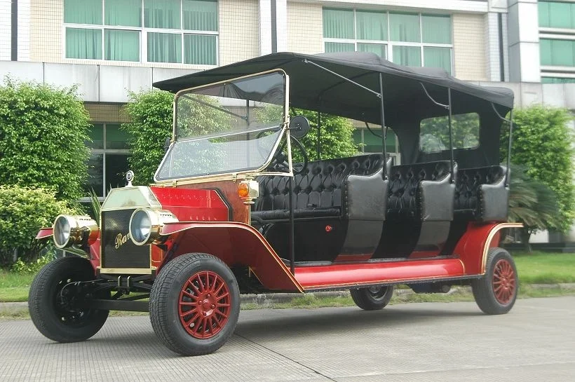Resort 8 Person Classic Golf Car Sightseeing Electric Shuttle Bus