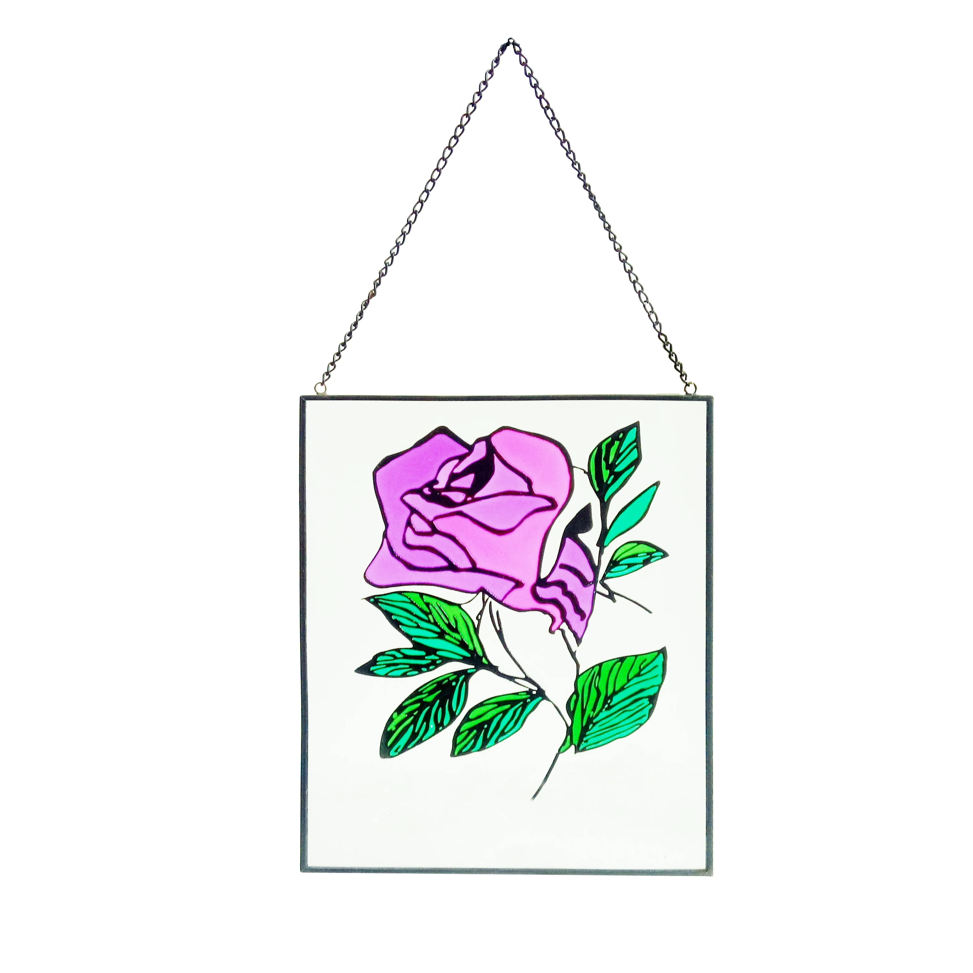 3d Wall Stickers Home Decor Hanging Suncatcher Crystal Glass Wall Art Customized Stained Glass CE, ISO9001 Hand-painted 600pcs