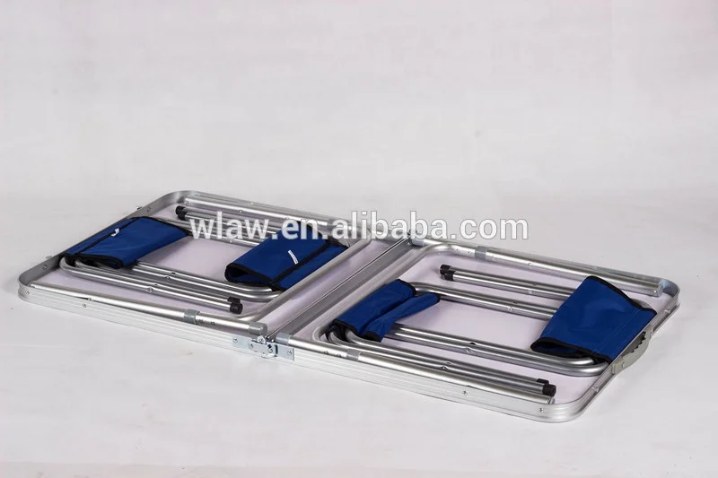 
Portable Picnic folding table and chair set 