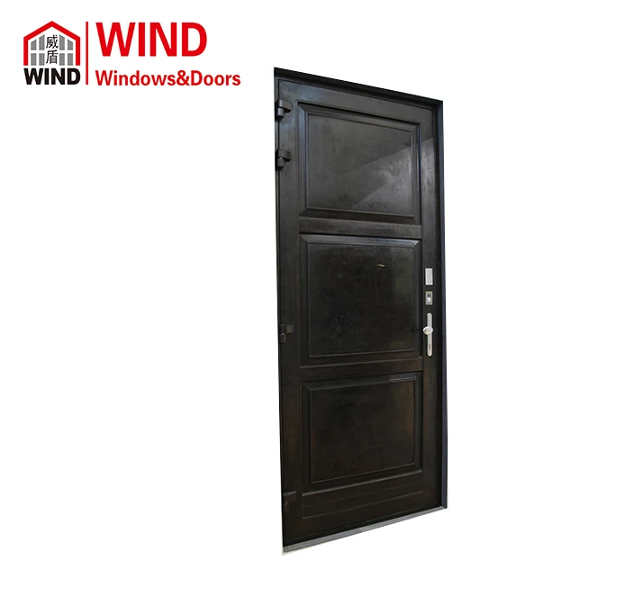 Unique Home Designs Security Copper Clad Wood Smart Entrance Doors