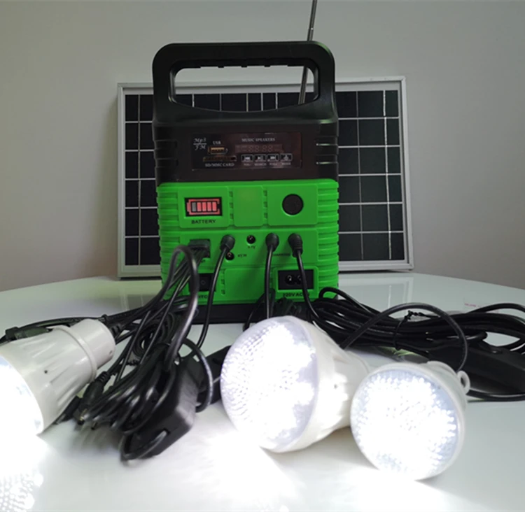Sungree 10w solar led outdoor lighting system for camping