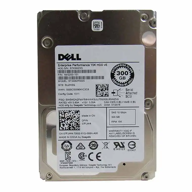 Новый серверный жесткий диск DELL 300 ГБ HDD 3,5 sas 15K