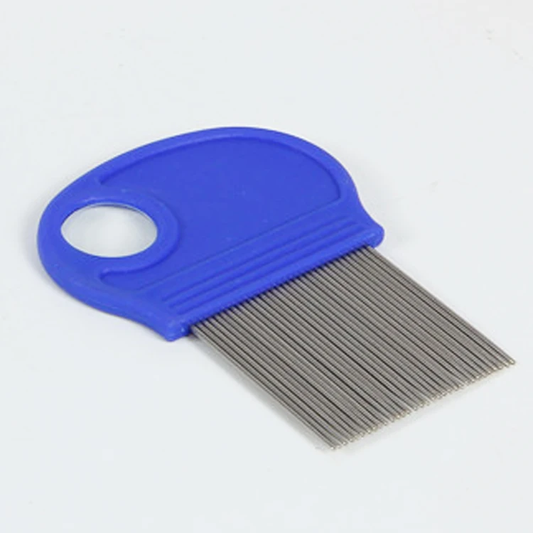 Best Quality Nit Free Dog Hair Grooming Accessories Micro Groove Stainless Steel Lice Comb