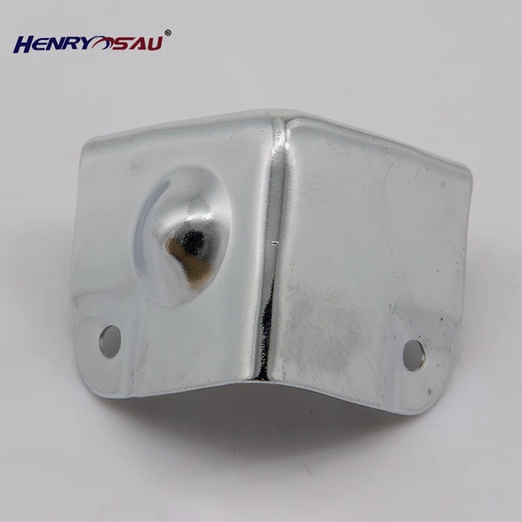 Hot sale Flight case hardware part conventional road case chrome plated corner metal decorative frame flat corner for case parts