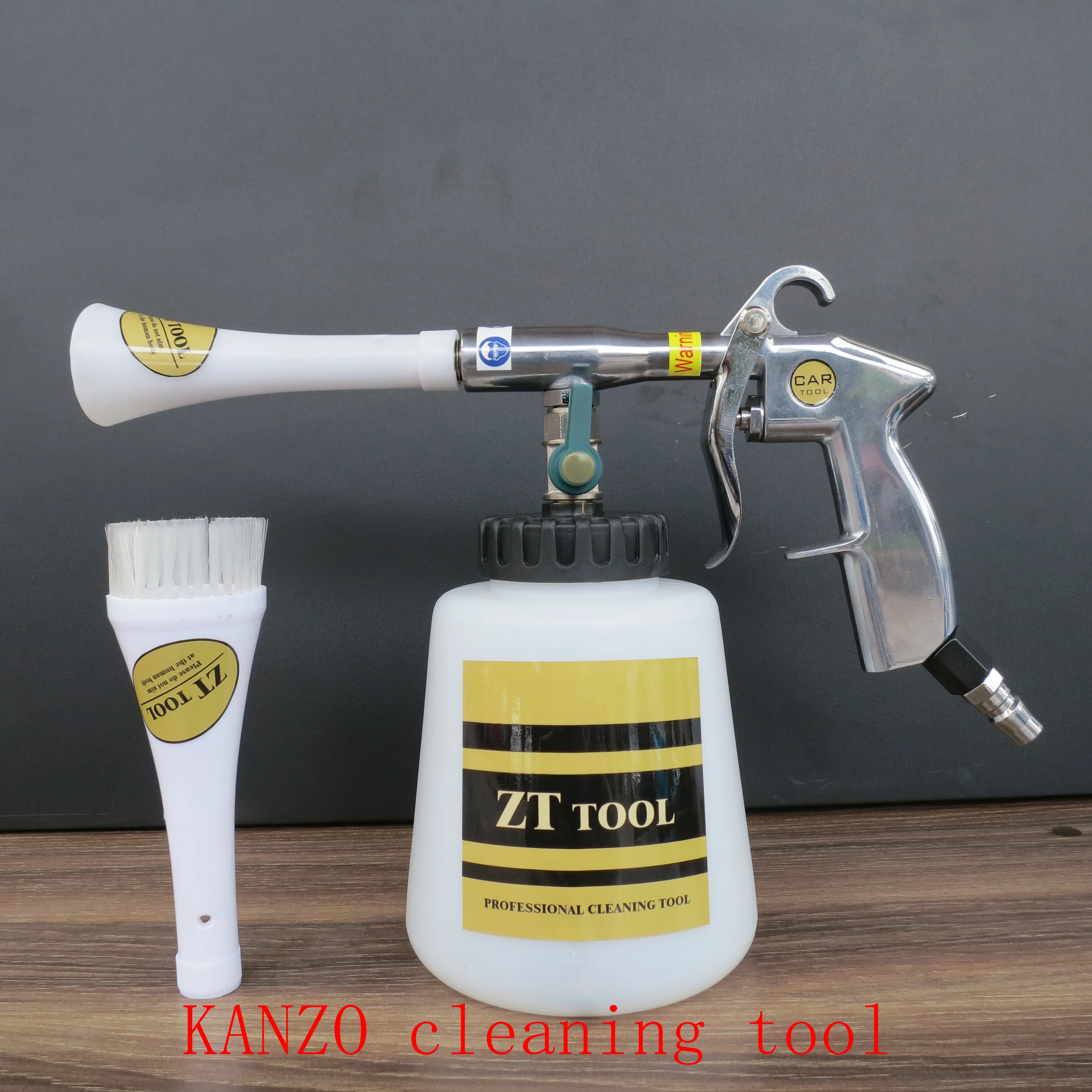Спрей-пистолет KANZO tornado с щеткой для моечная уставновка