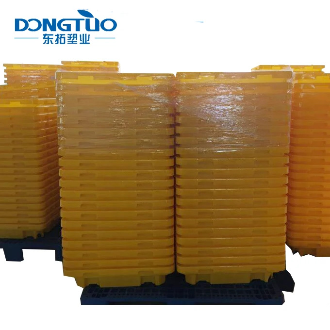 Spill pallet for drum  best sale plastic 4 drum oil spill pallet 1300x1300x150mm