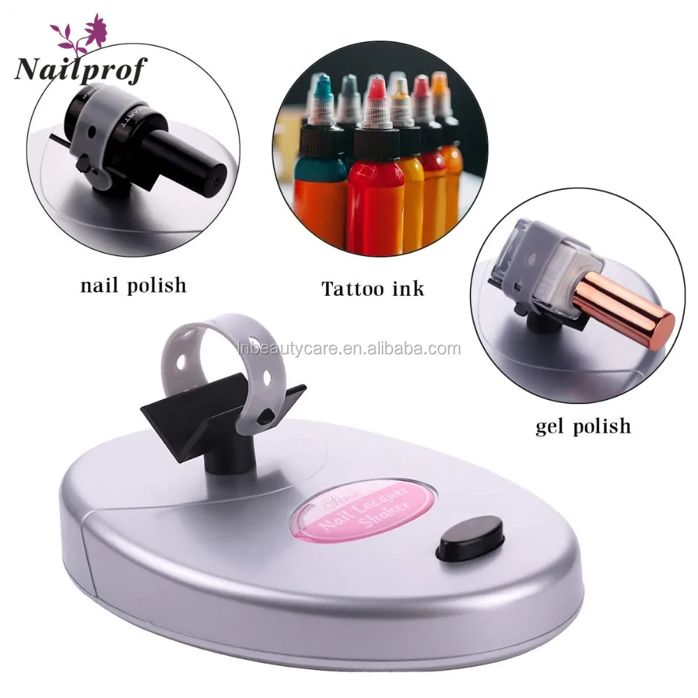 Nailprof Nail Polish Lacquers Shaker No Bubbles/Seperation Tattoo Ink Paint Shaker Liquid Bottle Nail Varnish Shaking Machine