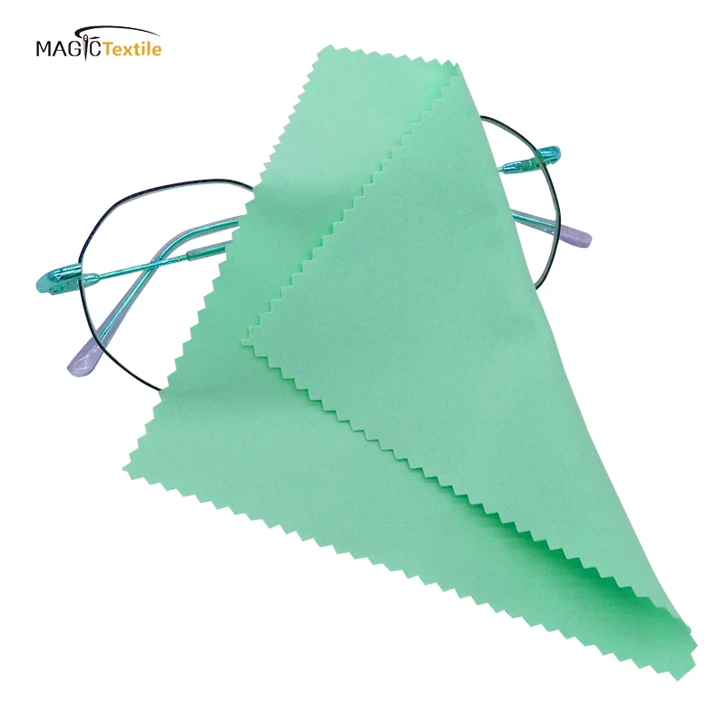 Custom Logo Wholesale microfiber 15 x 15 cm lens glass laser cut cleaning cloth