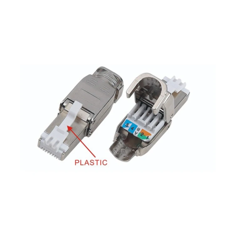 Модульный разъем 8p8c cat6a cat6 cat5e на защелках plug