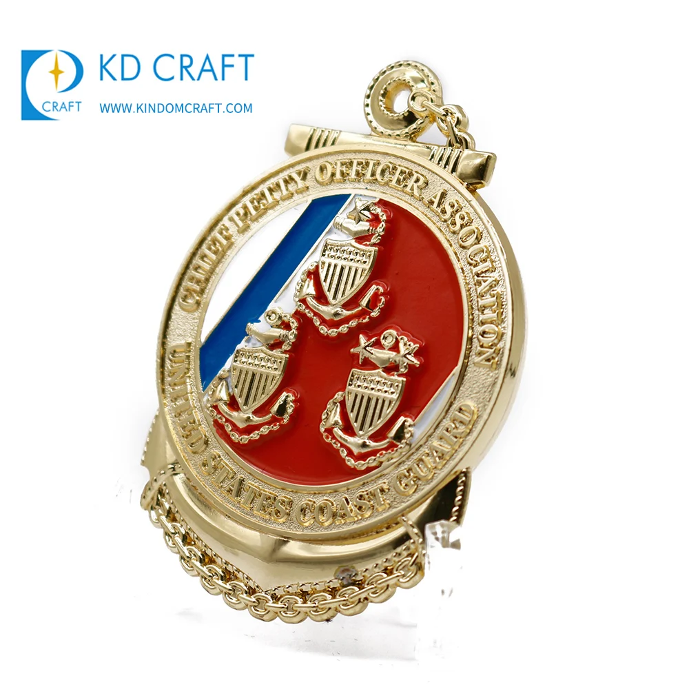 Unique design bulk custom logo metal door shaped gold plating enamel epoxy spinner spinning challenge coin