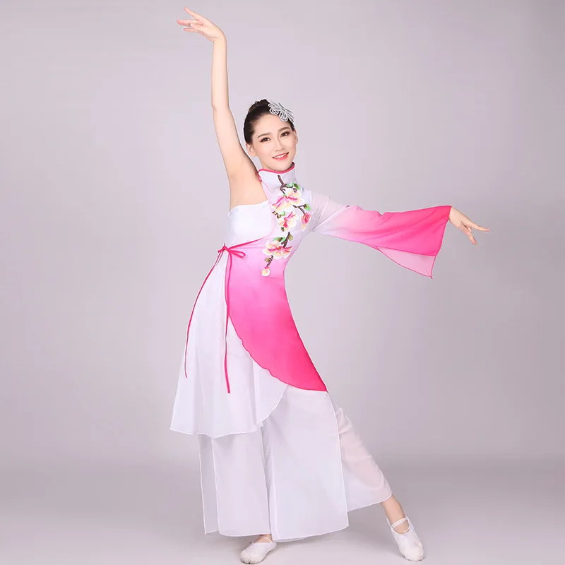 2019 New National Dance Performance Wear Classic Adult Female Elegant Chinese Folk Costume