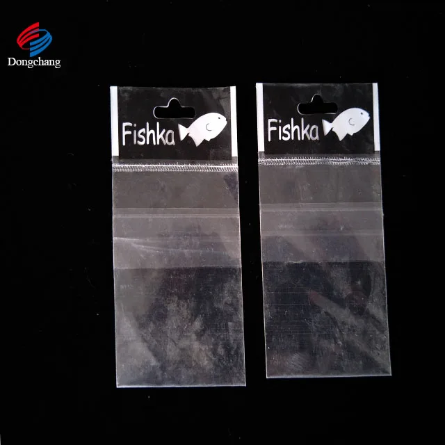 High quality OPP Plastic Bags With Adhesive Tape and Hang Hole/OPP Header Cards Plastic Bag
