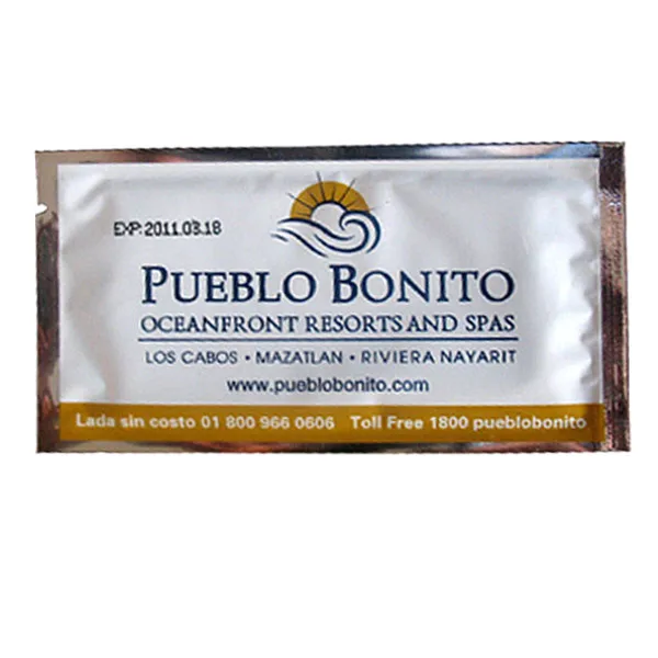 Одноразовые влажные салфетки/авиационные салфетки с индивидуальной печатью