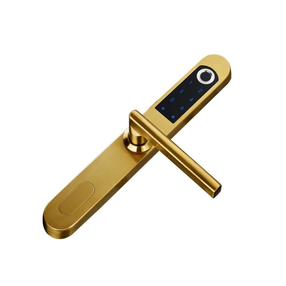 YOHEEN Электронная интеллектуальная алюминиевая раздвижная стеклянная дверь карта доступа клавиатура блокировка отпечатков пальцев