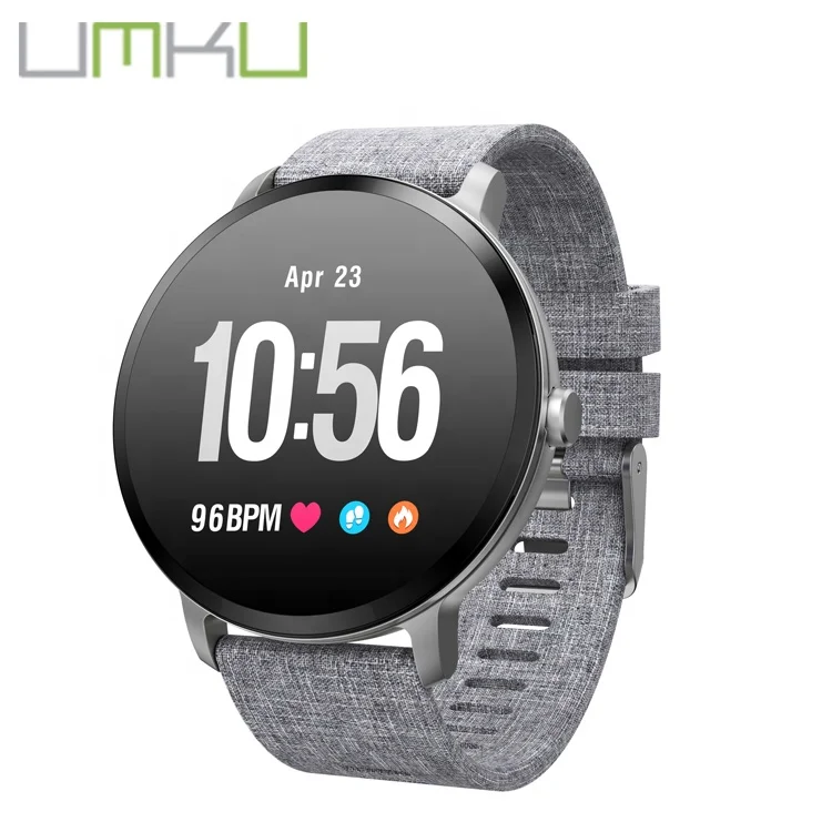 V11 touch screen BT4.0 waterproof ce rohs smart watch with GPS Running Fitness Tracker Heart Rate Monitor