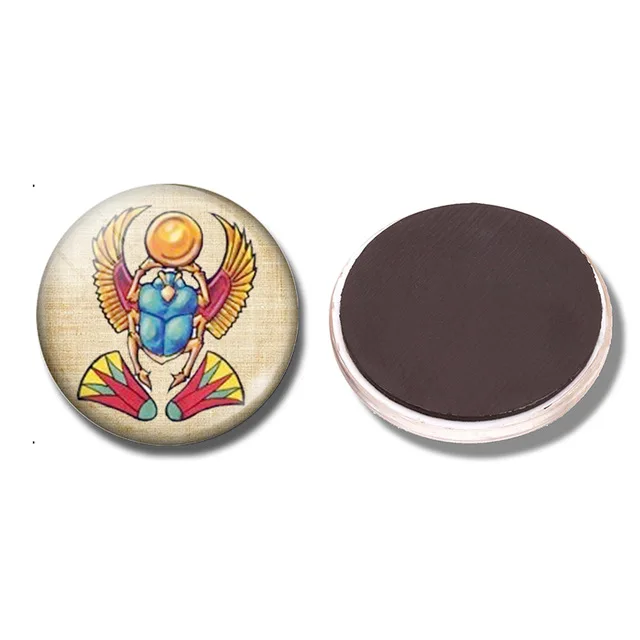 Egyptian 30 MM Fridge Magnet Ancient Egypt Egyptian Culture Glass Cabochon Magnetic Refrigerator Stickers