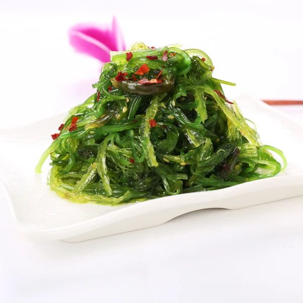 Seaweed Laver Fresh Hiyashi Wakame Japanese Wakame Salad Ready to Eat Sushi Food Customized Sesame Oil from CN;LIA Colorant 4 Cm