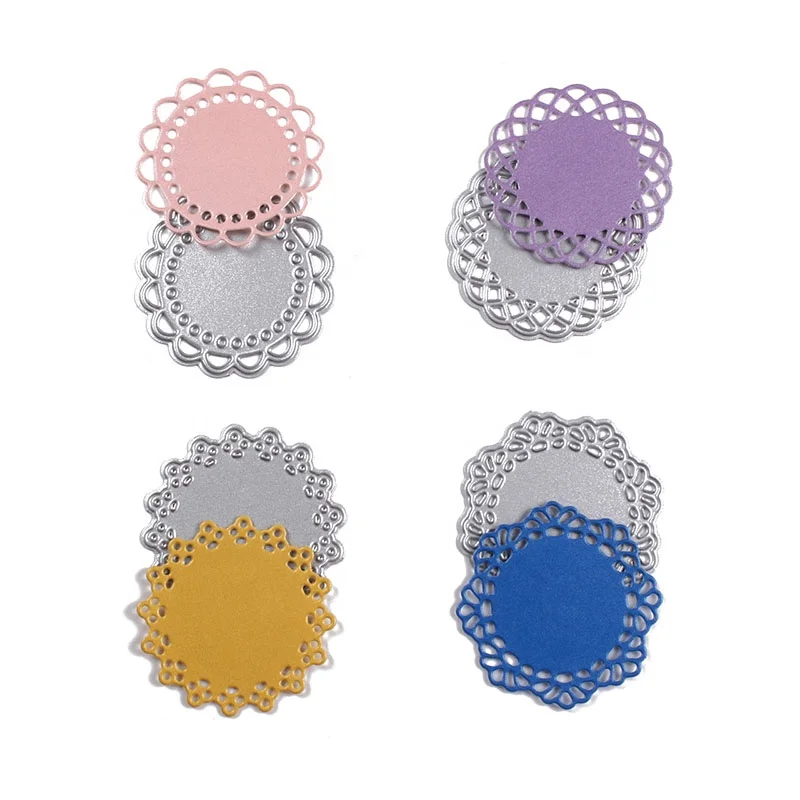 
Round Custom Scrapbooking & Paper Crafting Metal Curve Stencil Cut Die JT151 