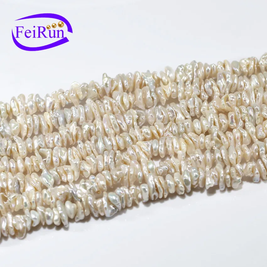 Feirun оптовая продажа нитка 9-11 мм Кеши неправильной формы пресной воды Жемчужное ожерелье свободного кроя из натурального жемчуга
