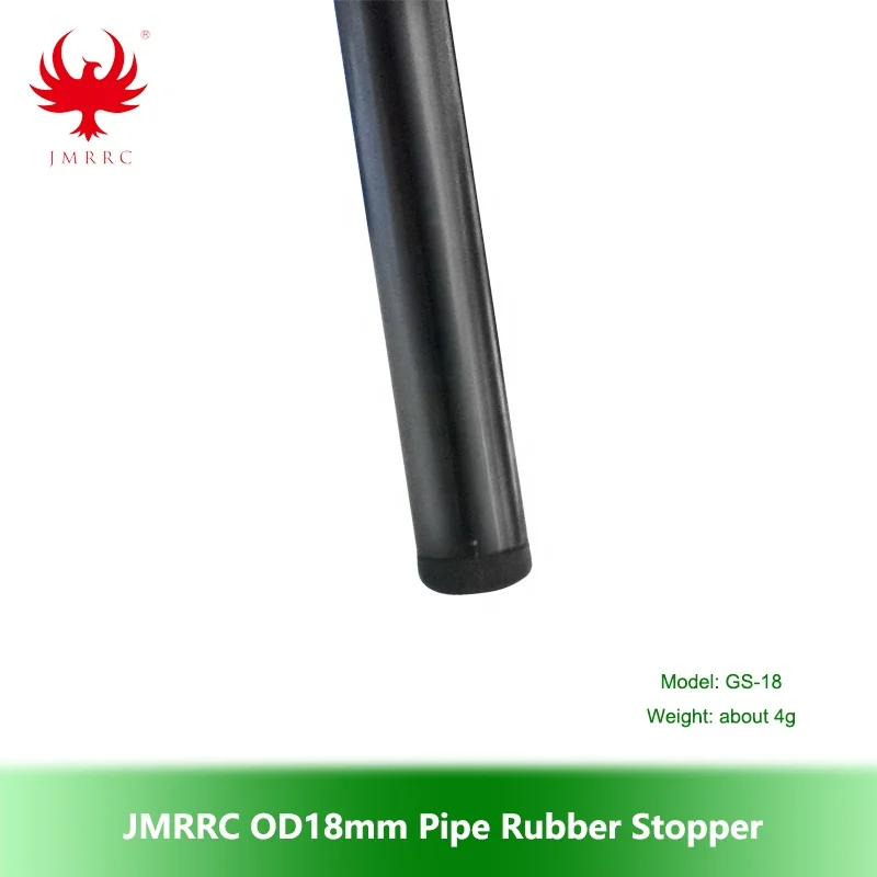 JMRRC OD18mm Pipe Rubber Stopper for UAV Drone Parts, 18mm Aluminum Alloy Pipe