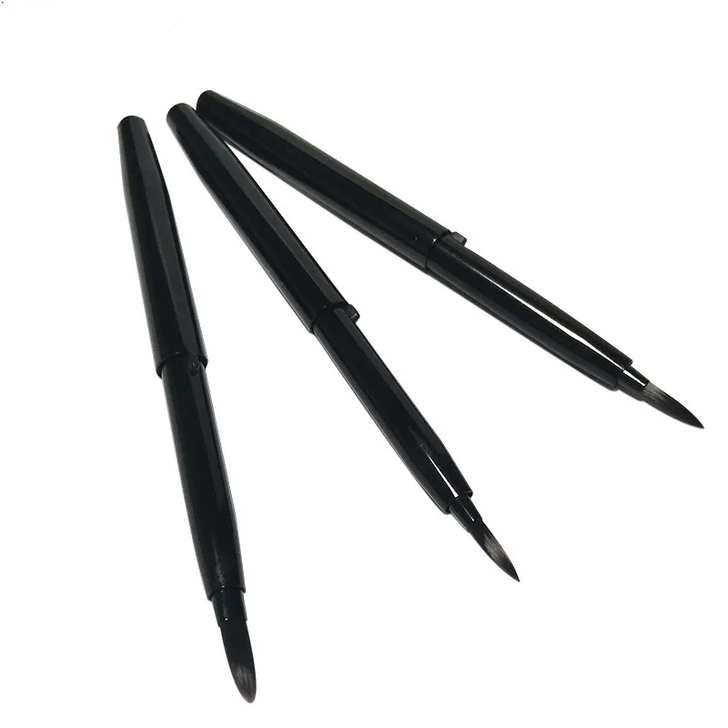 Factory Wholesale Metal Handle Private Logo Retractable Lip Brush