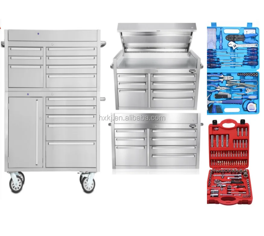 Hyxion 14 drawer tool cabinet tool chest box for car repair