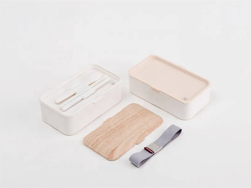 Экологичный Ланч-бокс Bento для детей и взрослых с крышкой из бамбукового волокна, высококачественный деревянный Ланч-бокс Bento