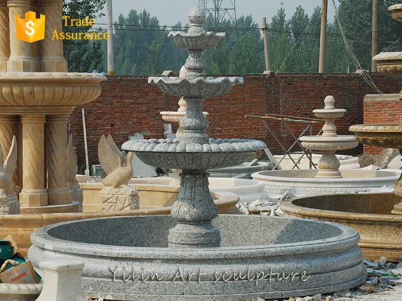 Decorative natural garden marble woman fountain