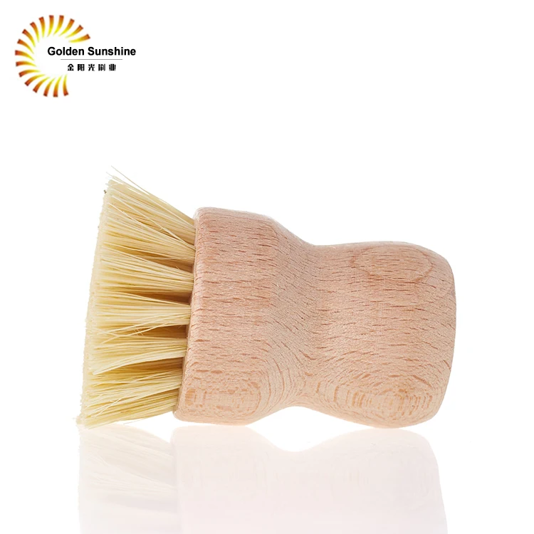 Special Shape Kitchen Dish Cleaning Brush Bamboo Dish Brush
