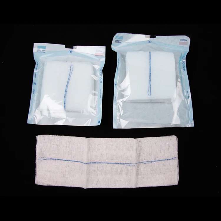 medical sterile disinfection cotton gauze dressing sponge piece