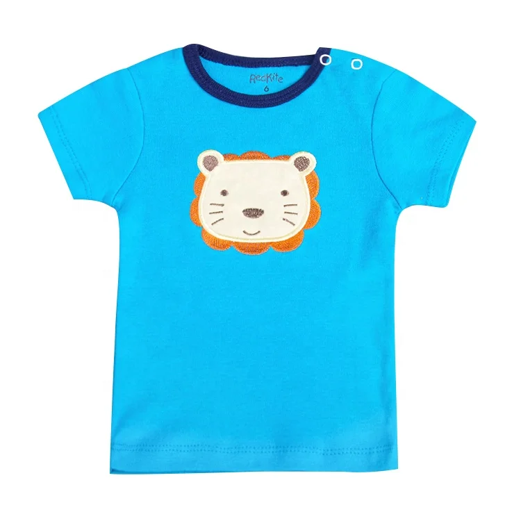 
Guangzhou Factory Supply 100% Organic Cotton Newborn Infant Clothing Baby T Shirt 