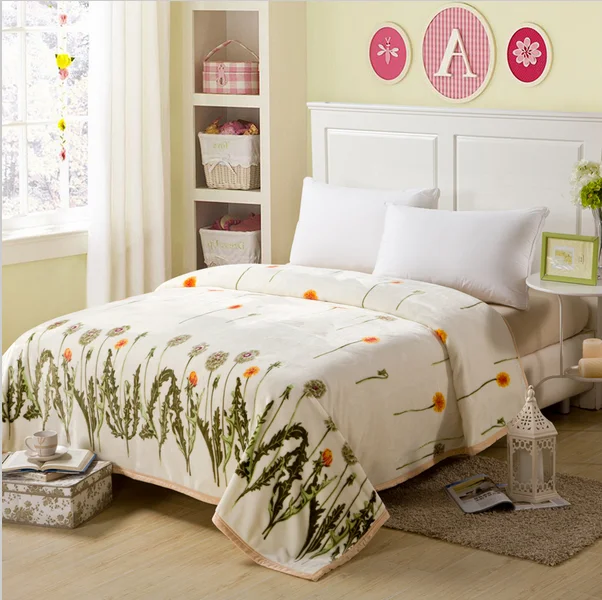 OEM throw blanket custom Microfiber Woven Plain blanket cheap wholesale throw blanket