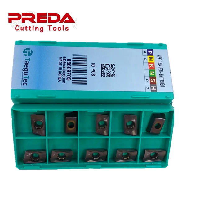 Hot sale Taegutec APKT milling inserts APKT 1204 PER-EM TT9030