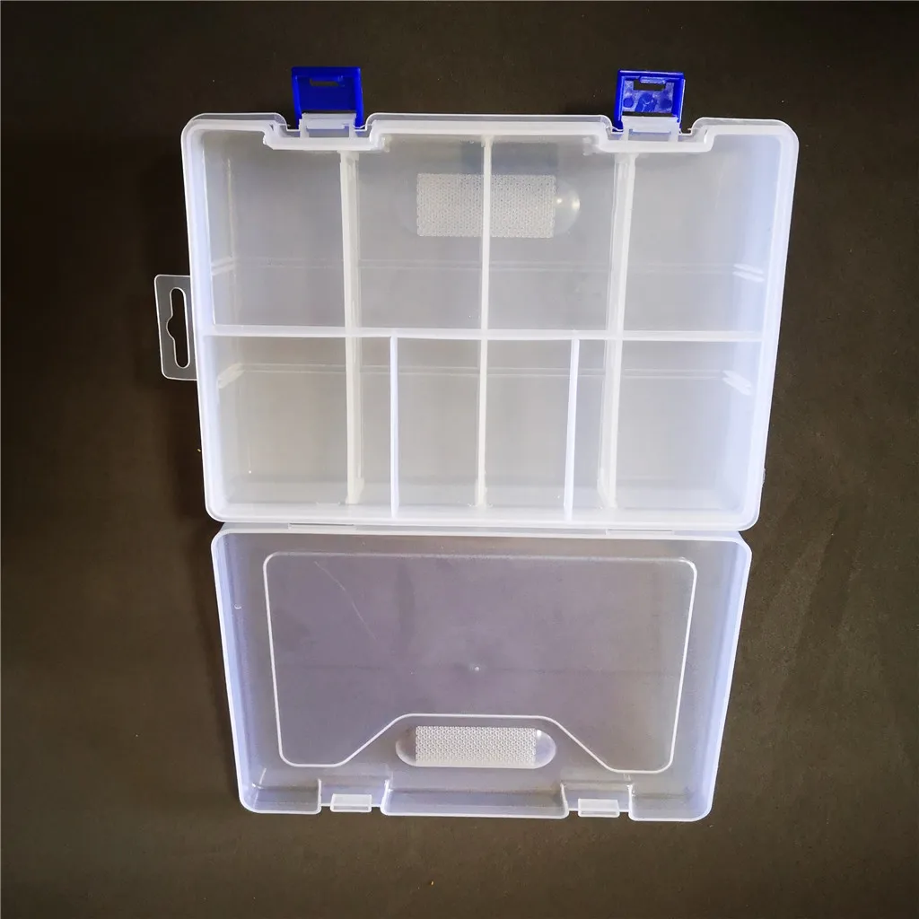 Double layer 8 detachable compartments plastic storage box