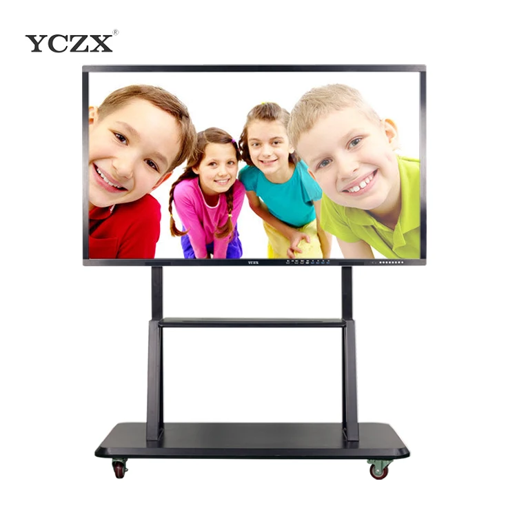YCZX infrared 10 touch points LED smart board maintenance screen display panels for education