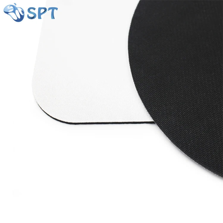 Custom sublimation blank mouse pad rubber mousepad printing white mouse pad round blank mousepad for sublimation