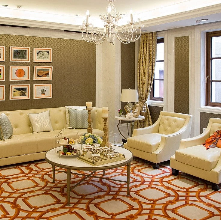5 Star Hotel  Hand Tufted Carpet Modern Design 100% Acrylic Hand Tufted Carpet