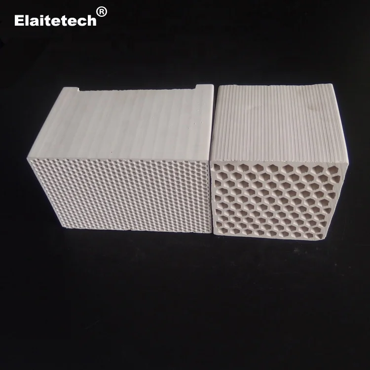 Cordierite/mullite/corundum/alumina honeycomb ceramic heater regenerator for RTO/RCO heat recovery