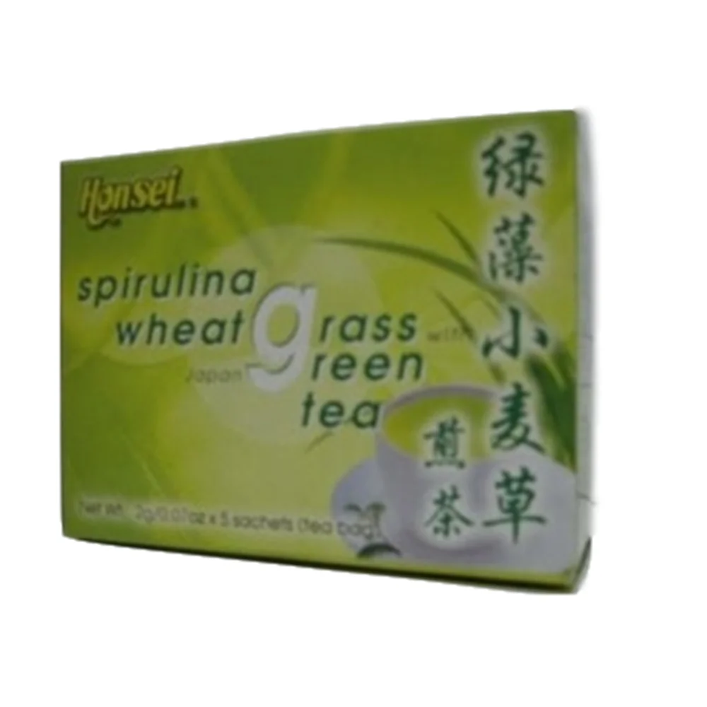 Singapore Honsei Best Spirulina Wheatgrass Green Tea Bags