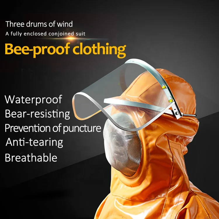 Beekeeping Equipment Protective Safety garment aeration-cooling Anti-Bee coverall with triple fan