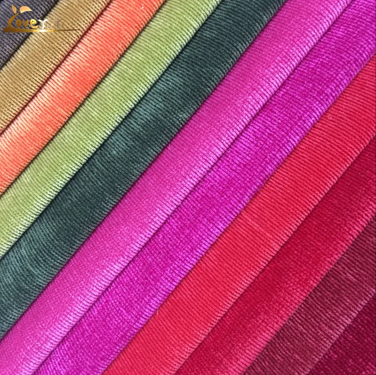 Оптовая продажа Тяжелая бархатная Вельветовая ткань для дивана мебель