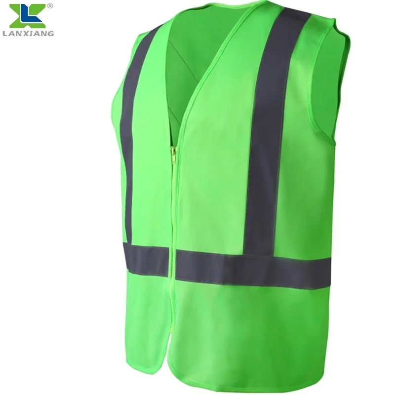 High Quality 100%polyester Tricot Fabric Custom Safety Reflective Vest Class 2