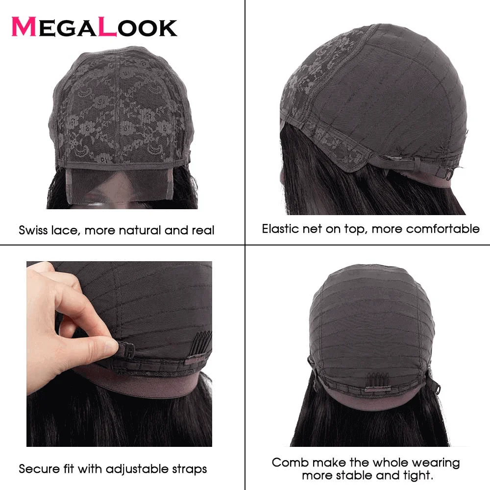 Cheap Brazilian Real 8 Inch Straight Remy Human Hair Short Bob Lace Front Wig