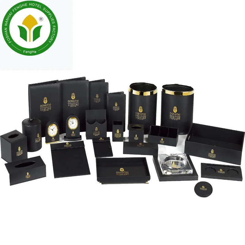 Restaurant hotel supplies hotel black leather amenities leather accessories