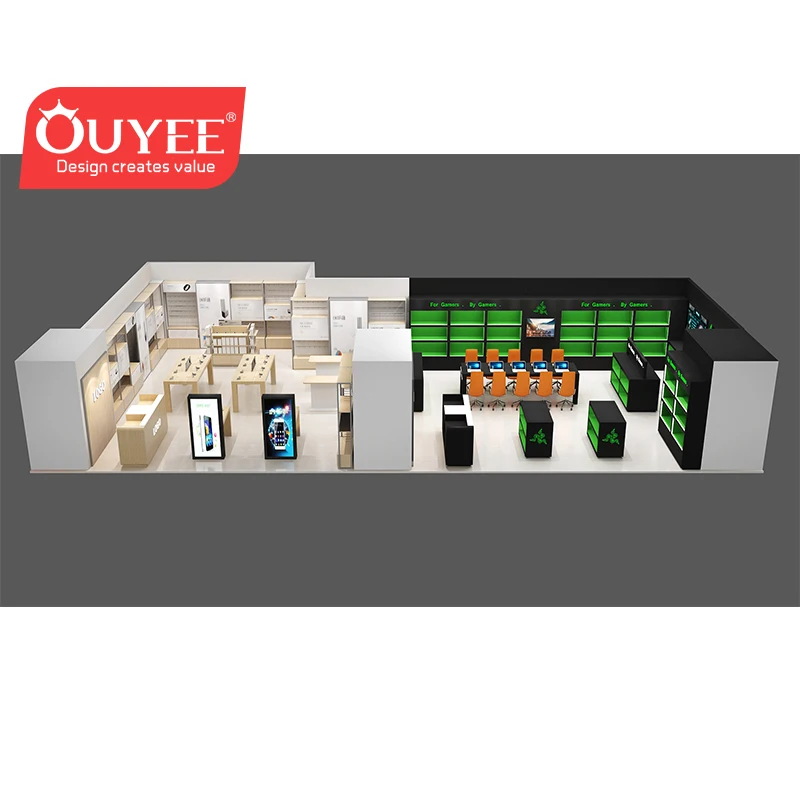 Ecofriendly Electronic Shop Decoration/Shop Interior Design